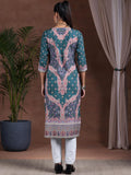 Libas Women'S Crepe Regular Kurta (29250_Blue Blue S