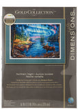 Dimensions Gold Collection Counted Cross Stitch Kit, Northern Night, 16 Count Dove Grey Aida, 16 x 11, Multicolored, Large