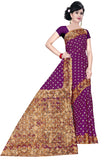 Tamaira Fashion Plain Weave Womens Pure Cotton Saree Without Blouse Piece (2355_Wine)
