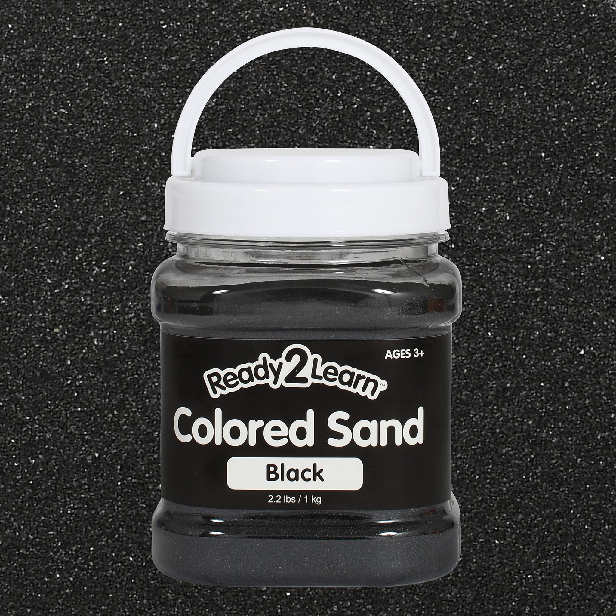 READY 2 LEARN Colored Sand - Black - 2.2 lbs - Play Sand for Kids - Perfect for Wedding Unity Ceremonies, Crafts, Sensory Bins a