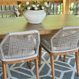 PURPLE LEAF Patio Dining Chair Set 2 Pieces Aluminum Modern Furniture Seating for Garden Kitchen Porch Outdoor Wicker Dining Cha