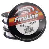 The Beadsmith Fireline by Berkley MicroFused Braided Thread 8lb. Test, 007/.17mm Diameter, 125 Yard Spool, Crystal Color