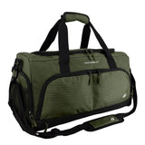 Ultimate Gym Bag 2.0: The Crowdsource Duffel Bag with 10 Compartments Including Water Resistant Pouch, Green, Medium (20), Green