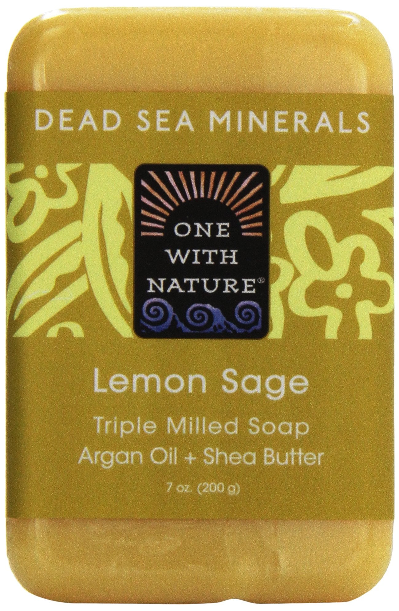 One With Nature, Dead Sea Mineral Bar Soap, Lemon Verbena, 7 oz
