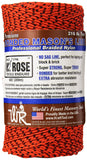 W. Rose RO686 Super Tough Professional Bonded Braided Nylon Masons Line, 685Feet, Orange/Black