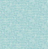 NuWallpaper NU2919 Aqua Poplin Texture Peel & Stick Wallpaper, Blue