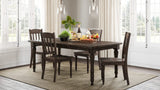 Jofran Madison County Reclaimed Solid Wood Slatback Farmhouse Dining Chair (Set Of 2), Barnwood Brown