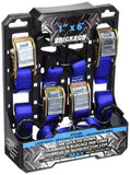 Erickson 35605 Light Duty Cam Lock Tie-Down Strap, 4 Pack (1 x 6, 1200 lb Load Capacity)