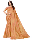 Glory Sarees Womens Kanchipuram Silk Saree With Blouse Piece (Kara102Copper_Brown)