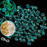 200 PCS 8mm Glow in The Dark Beads Bulk Round Luminous Glass Beads with Holes for Jewelry Making Bracelets Earrings Necklace Glo
