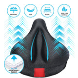 Bike Seat Cushion Compatible with Peloton Bike & Bike Plus, Gel Bike Seat Cover for Women & Men Comfort, Accessories for Most Na