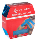 MUELLER Sports Medicine Kinesiology Tape, Quality Therapeutic Athletic Tape, Continuous Roll, Latex Free, 2 x 98.4 Feet, Blue
