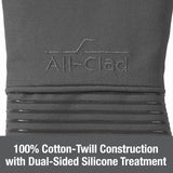 All Clad Silicone Oven Mitt: Heat Resistant Up To 500 Degrees - 100% Cotton & Silicone, 14X7 Oven Mitt For Kitchen And Barbe