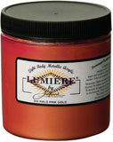 Jacquard Lumiere Fabric Paint Halo Pink, Gold