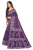 Tamaira Fashion Womens Plain Weave Pure Cotton Saree Without Blouse Piece(2476_Purple)