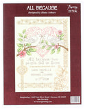 M & R Technologies Wedding Record Counted Cross Stitch, Beige