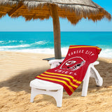 NORTHWEST NFL Stripes Beach Towel, 30 x 60 Kansas City Chiefs