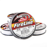 The Beadsmith Fireline by Berkley MicroFused Braided Thread 4lb. Test, 005/.12mm Diameter, 50 Yard Spool, Crystal Color 