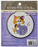 Dimensions 73038 Cute Kitten Counted Cross Stitch Kit for Beginners, 3 D, Small