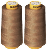 2-Pack - Gutermann Natural Cotton Thread Solids, 3281-Yard Each, Taupe