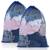 2 Pack Mesh Laundry Bags, 23 x 34 Inches Heavy Duty Mesh Laundry Bag, Large Laundry Drawstring Bag for College, Dorm, Travel, Fa