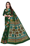 TAMAIRA FASHION Womens Plain Weave Pure Cotton Saree Without Blouse Piece(AB7_DarkGreen)