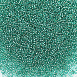 Bala&Fillic Size 12/0 Glass Seed Beads Malachite Green Color 2mm Transparent Silver Lined Seed Beads for Making Bracelet Necklac