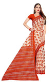 Tamaira Fashion Womens Plain Cotton Saree Without Blouse Piece (1338_Rustbrown_Rust Brown)