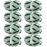 HOMBYS 8 Pack Giant Chunky Yarn for Crocheting and Hand Knitting: Super Bulky, Large Soft, Fluffy, Plush Fuzzy, Mixed Color Thic