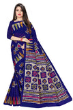 TAMAIRA FASHION Womens Plain Weave Pure Cotton Saree Without Blouse Piece(AB13_DarkBlue)