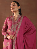 Libas Women'S Silk Blend Kurta Set (49500 Pink 2Xl