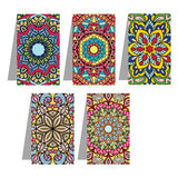 woopme Decorative Art Mandala Beautiful Pattern Printed Magnetic Bookmark for Boys Girls Students Kids Note Books Lovers Readers