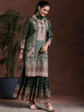 Libas Women'S Silk Blend Kurta Set (36997 Green M