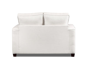 American Furniture Classics Relay Mist Loveseat With Two Throw Pillows Sofas, Soft Washed Cream Tweed