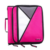 Caseit The Universal Zipper Binder 2 Inch ORings Padded Pocket That Holds up to 13 Inch Laptop/Tablet Multiple Pockets 