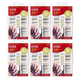 KISS 100 Acrylic Plain Nails (6 PACK, Curve Overlap Tips)