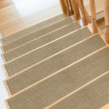 SMILOOL Stair Treads Non Slip for Wooden Steps Indoor 9 x 36 8 Pack Extra Wide Stair Tread Carpet Stairs Runner, Step Pads with 