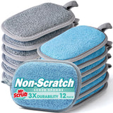 Sponges Kitchen Dish Sponge for Washing Dishes Cleaning Kitchen, All-Purpose, 12 Pack, Non Scratch, Rough Scrubbers Side for Non