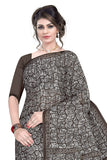 Tamaira Fashion Womens Plain Weave Pure Cotton Saree Without Blouse Piece (1654_Malmal_Grey)