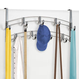 LYNK Professional Home Over Door Hooks Rack - 9 Hook Over Door Hanger - Over Door Towel Rack - Hanging Towels or Clothes - Bathr
