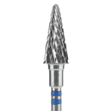 CARBIDE NAIL DRILL BIT FOR LEFT-HANDED USERS, "CONE" BLUE EXPERT, HEAD DIAMETER 6/ 14MM (FT73B060/14) (#206)-STALEKS™