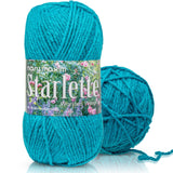 Mary Maxim Starlette, Turquoise Blue Yarn for Crocheting and Knitting, Soft Acrylic Yarn for Afghans, Blankets, Clothing and Mor