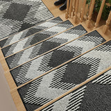 PADOOR 1PC Stair-Treads Non Slip, 3D Peel and Stick Stair Treads for Wooden Steps Indoor, Stair-Carpet Treads Washable Reusable 