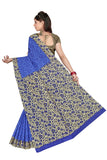 Tamaira Fashion Womens Plain Weave Pure Cotton Saree Without Blouse Piece(Ab16_Blue)