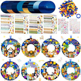 Hollowfly 48 Sets Christmas Nativity Crafts Kits Religious Jesus DIY Wreath Signs Hanging Ornaments Make Your Own Nativity Scene