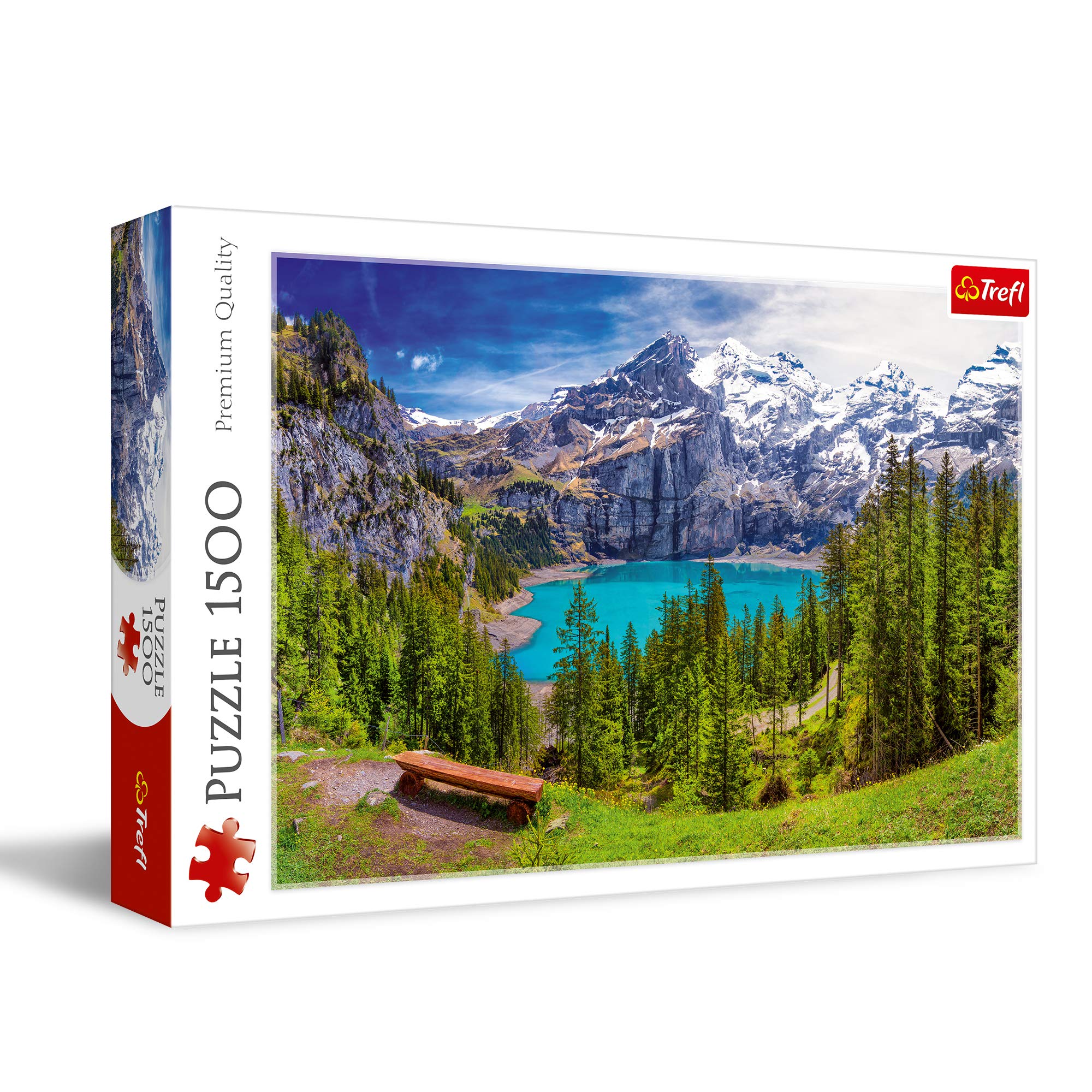 Trefl Red 1500 Piece Puzzle - Lake Oeschinen, Alps, Switzerland