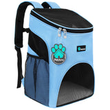 PetAmi Small Dogs and Cat Backpack Carrier, Airline Approved Pet Backpack Carrier, Ventilated, Safety Strap, Buckle Support Desi