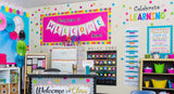 Confetti Pennants Welcome Bulletin Board