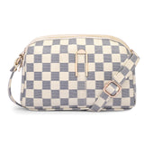 Adisa Women Girls Checks Cross Body Sling Bag (Sl5157-Cre),Off White,,B0F6ZJ12WM