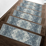 Non Slip Stair Treads for Wooden Steps 15PCS - 8 x30 Indoor Safety Carpet, Edging Mats with TPE Adhesive Backing, Pet and Elder